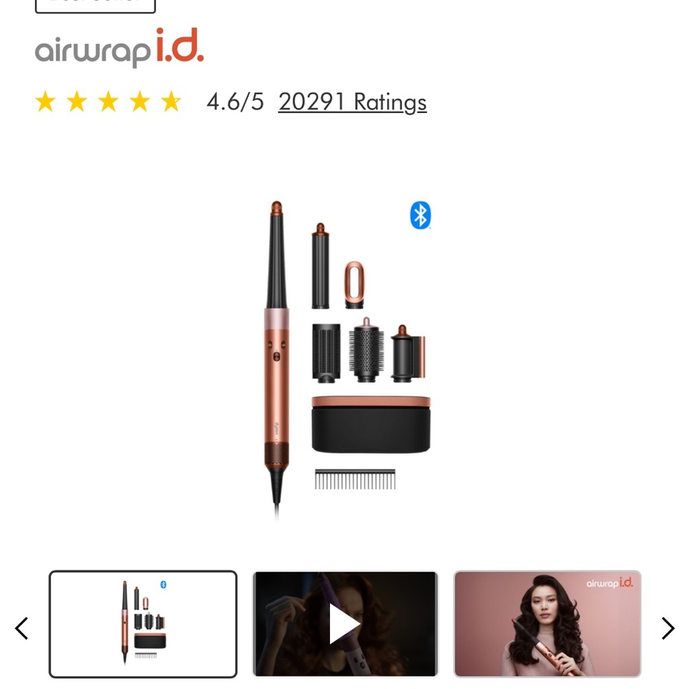 Dyson Air wrap ID - Black and Copper- BRAND NEW